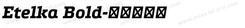 Etelka Bold字体转换